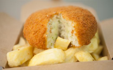 Fish Cake and Chips